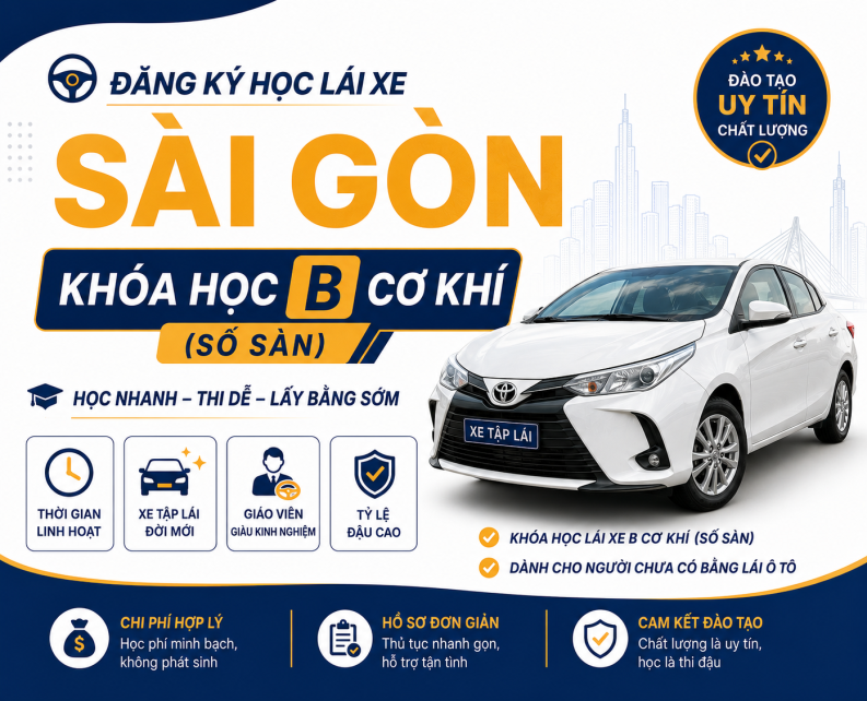 Khoá Học Hạng B Cơ Khí
