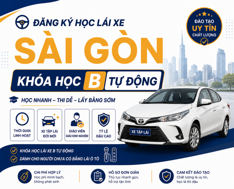 Khóa Học Hạng B Số Tự Động 